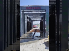 Высокое давление с щетками Автобусная стиральная машина 2 группы спрей 6 щетки