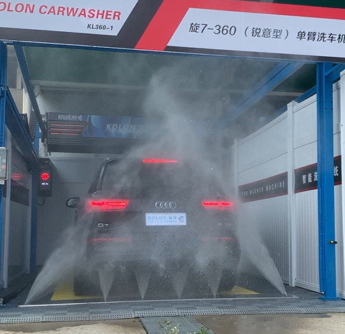 Экономящая рабочую силу Автоматическая безприкосновная машина для стирки автомобилей KL360-1 15кВт Водный насос 12кВт Сушилка воздуха