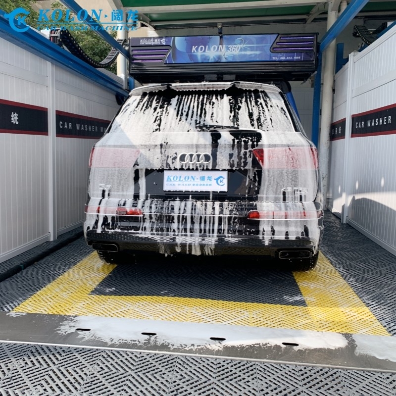Экономящая рабочую силу Автоматическая безприкосновная машина для стирки автомобилей KL360-1 15кВт Водный насос 12кВт Сушилка воздуха